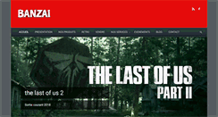 Desktop Screenshot of banzaigames.com